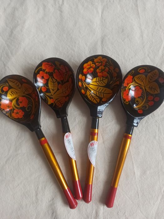 Ложки деревянные. Хохлома.