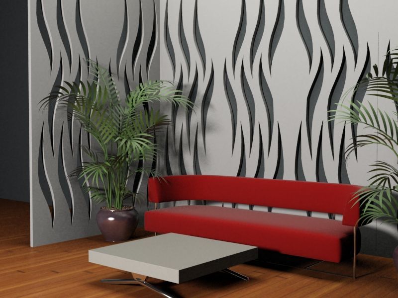 Panou decorativ Elegant Waves PE-L6