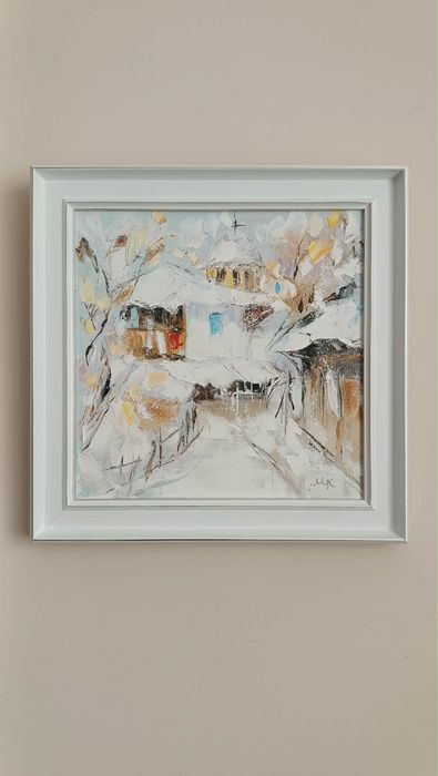 Картина “Зима на село”