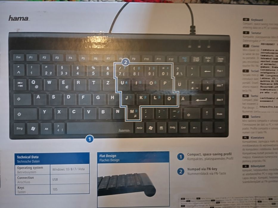 Mini tastatură - nouă, sigilată