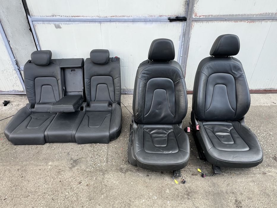 Interior Piele Audi A5 Neagra Coupe Scaune Banchete B8 8K 2007-2016