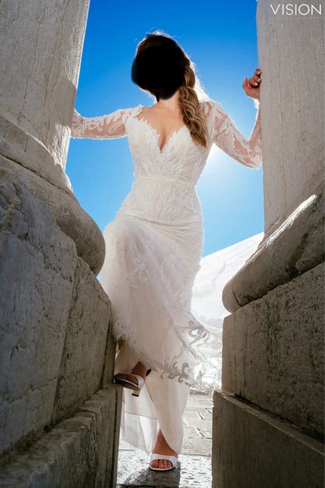 Rochie mireasa Maya Fashion lunga sirena + A-line 2 in 1