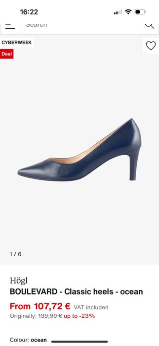 Дамски обувки на ток Högl 38н.