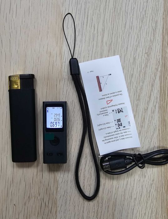 Мини рулетка ролетка електронна дигитална лазерна далекомер 30м