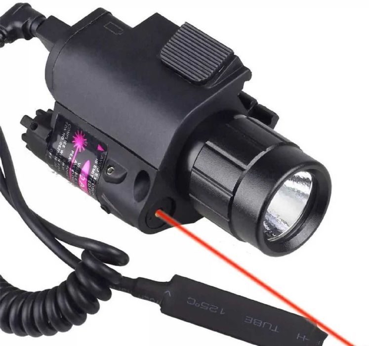 Тактически LED фенер с лазер за еърсофт и др.