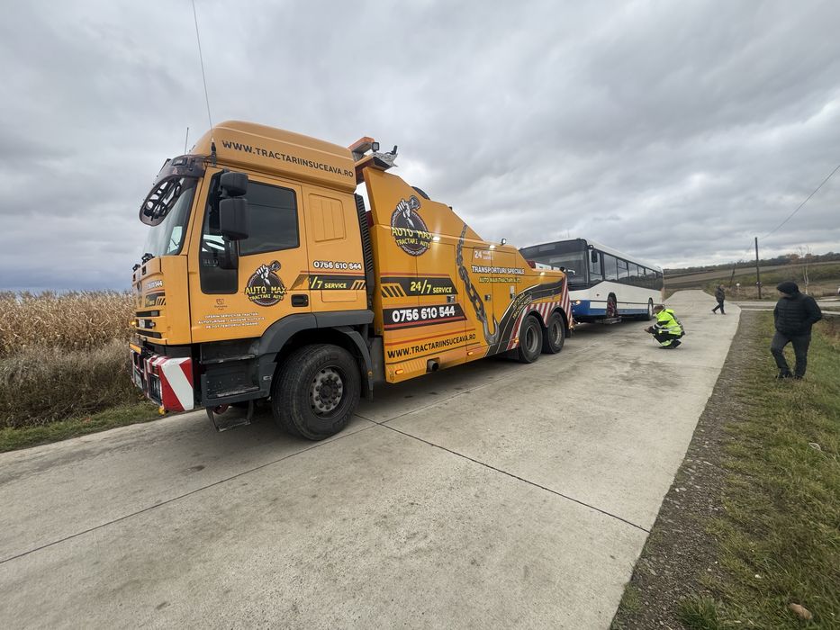 Servicii tractari camioane, autobuze, autocare