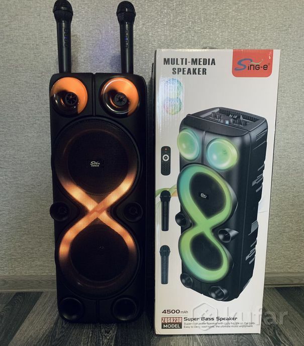 БЕПУЛ Доставка, Янги Караоке колонкалар ZQS8238 ,76см +2 та микрофон.