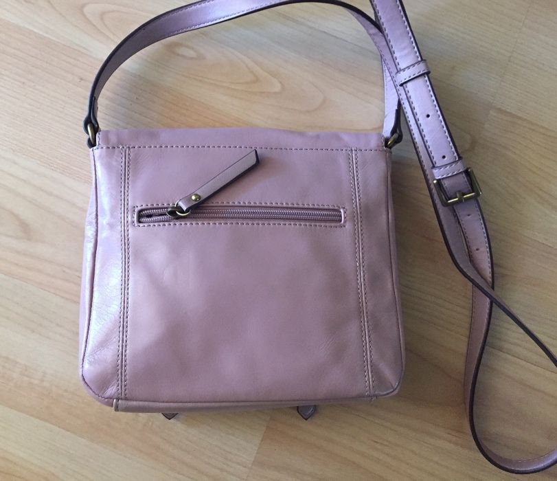 Geanta piele naturală TIGANELLO. Dusty Rose.Noua!