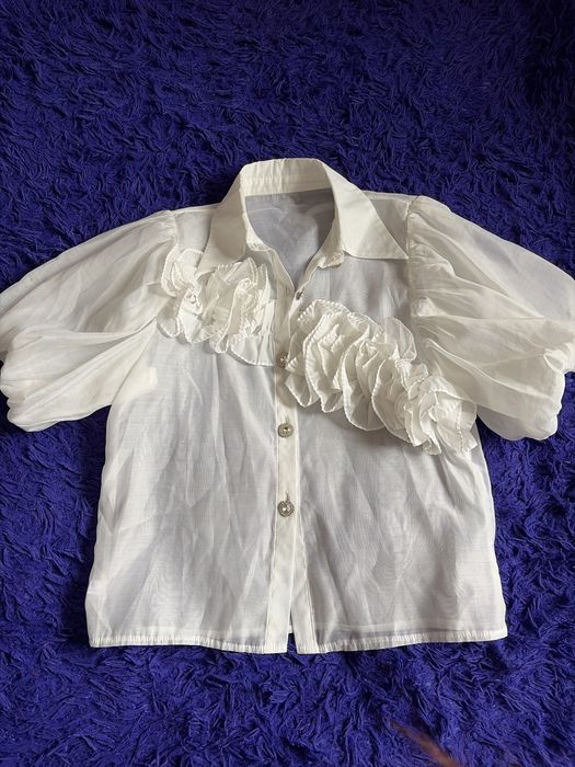 Рубашка с пышними рукавами