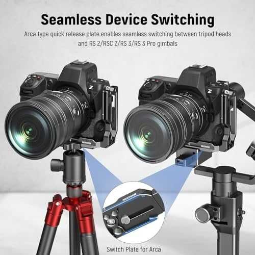 Нова NEEWER Закрепваща Плочка за Nikon Z8 Бърза Смяна, Arca и DJI RS