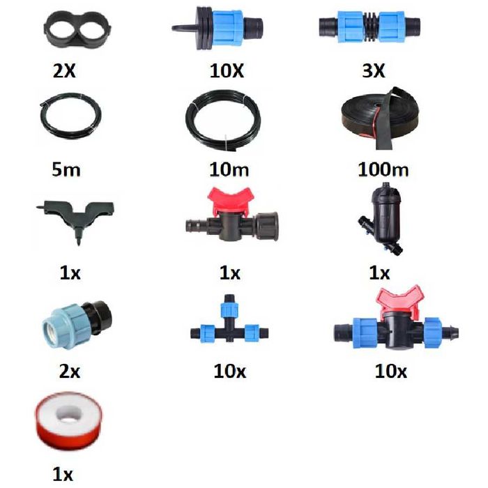 Kit irigare universal pentru sera 6 m NOU Livrare 24-48h