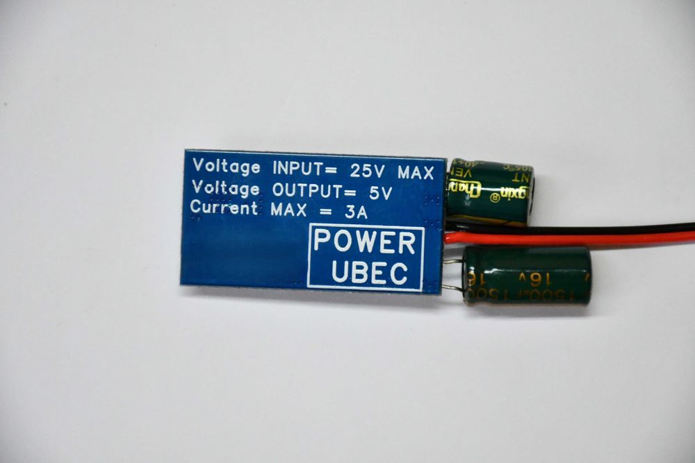 UBEC BEC extern 6.5-25V, ieșire stabilă 5V 3A (max 5A) – pentru drone, navomodele și modele RC