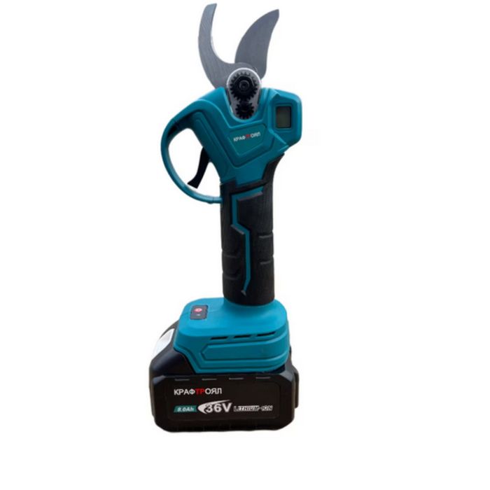 Акумулаторна лозарска ножица KraftRoyal 36V 8Ah  с  телескопичен прът