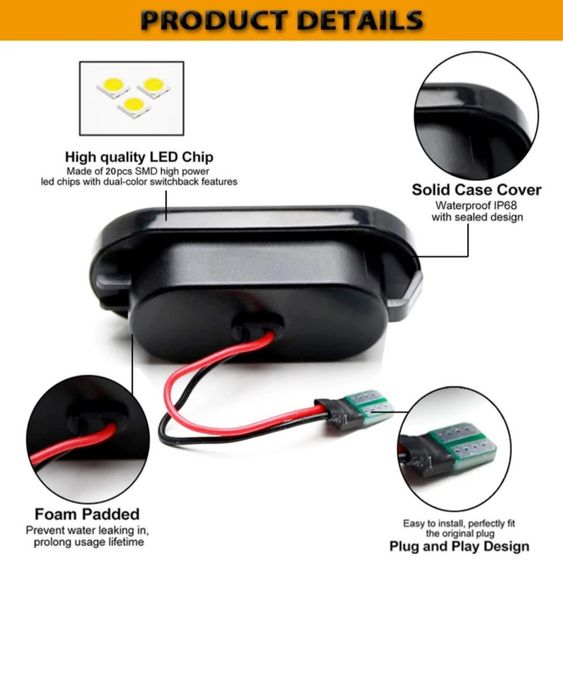 Set 2 Semnalizari Statice Fumurii pentru Aripa