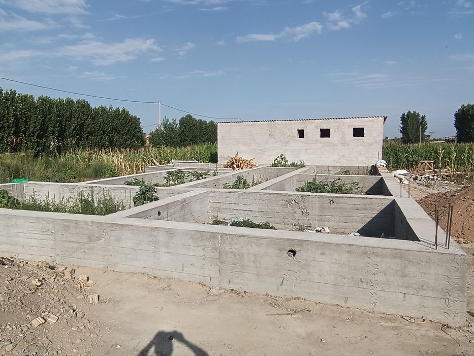 16000$ 6хона яшаш ва ошхонага Фундамент 6 сотих ери билан