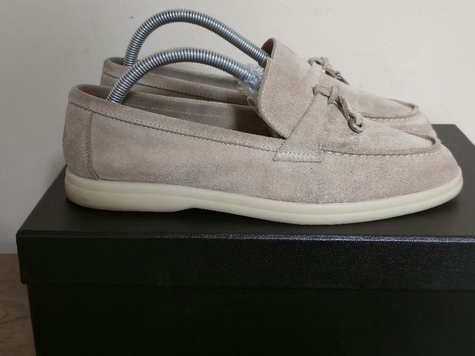 Loro Piana оригинални дамски бежови мокасини  лоуфъри