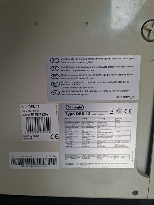 Dezumificator delonghi