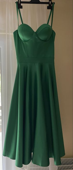 Rochie verde midi
