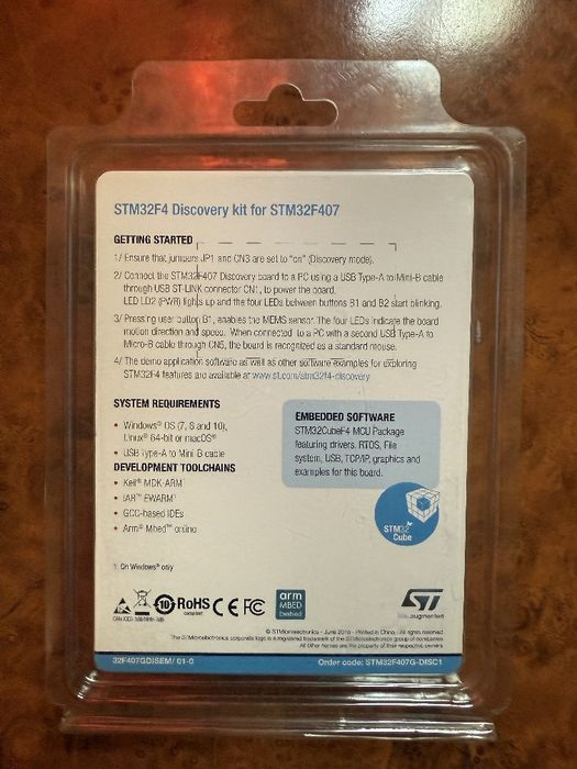 Отладочная плата STM32F407 Discovery Kit