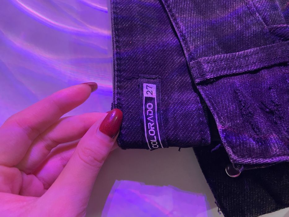 Джинсы черный и молочнивый