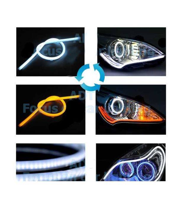 Диодни ленти лайтбар дневна светлина и мигач 60 см.