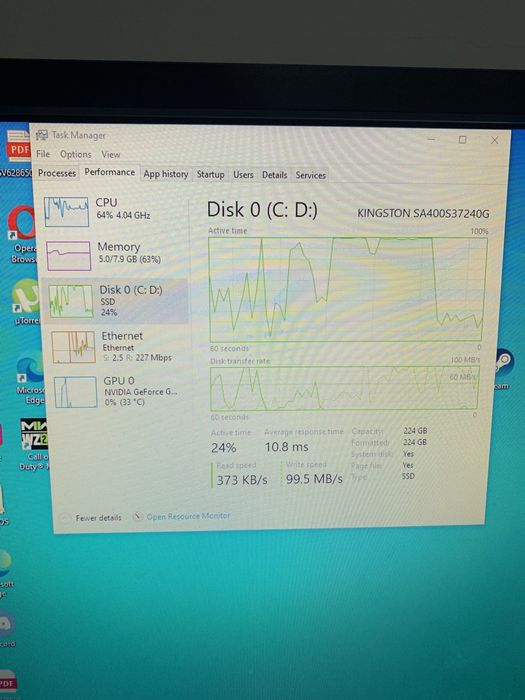 Vand pc gaming i3 9100F gtx 1060 8gb ram