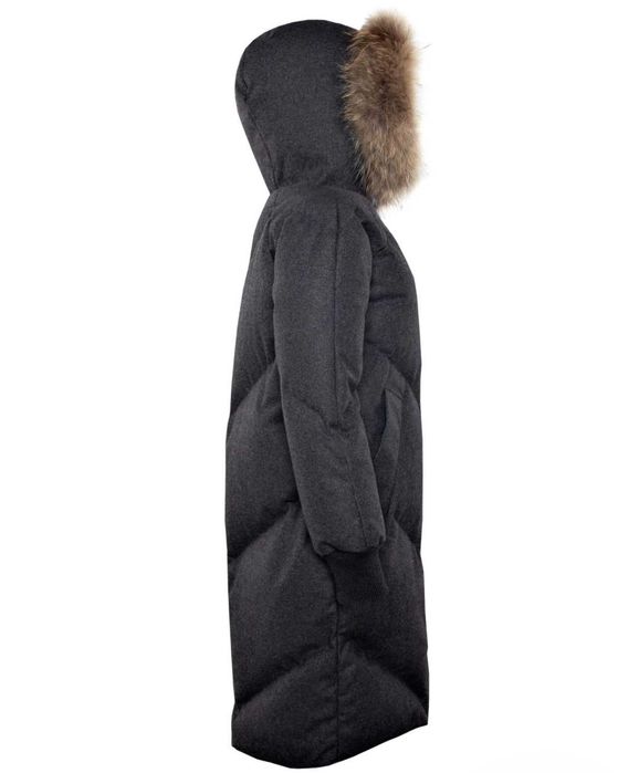 пуховик шерстяной