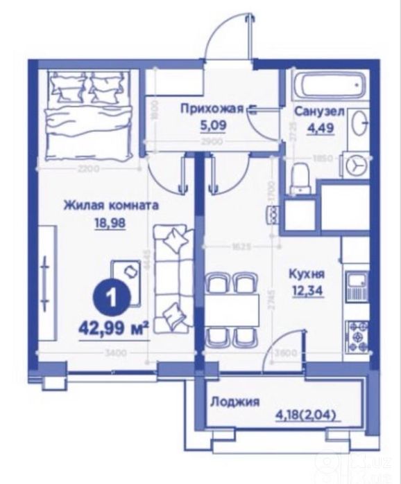 Новостройка Регнум квартира 1 комнат