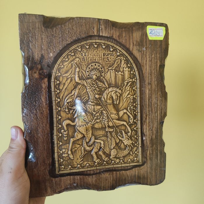 Икона Св. Георги Св. Николай Св. Богородица