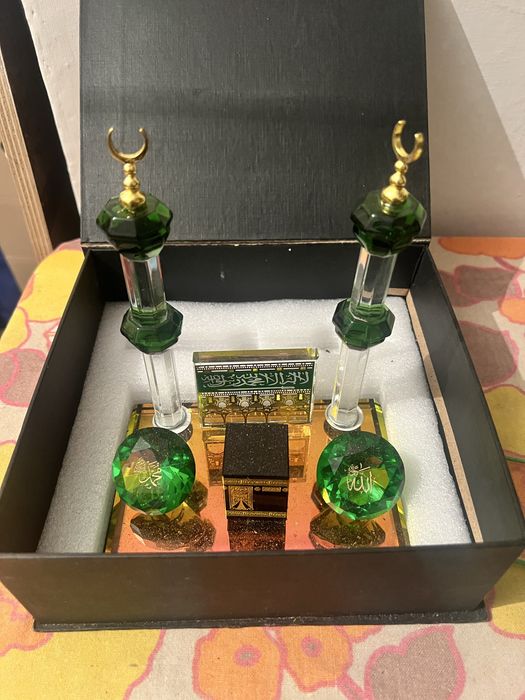 Cristal kaaba 9,5x 8 cm moscheie islamica !