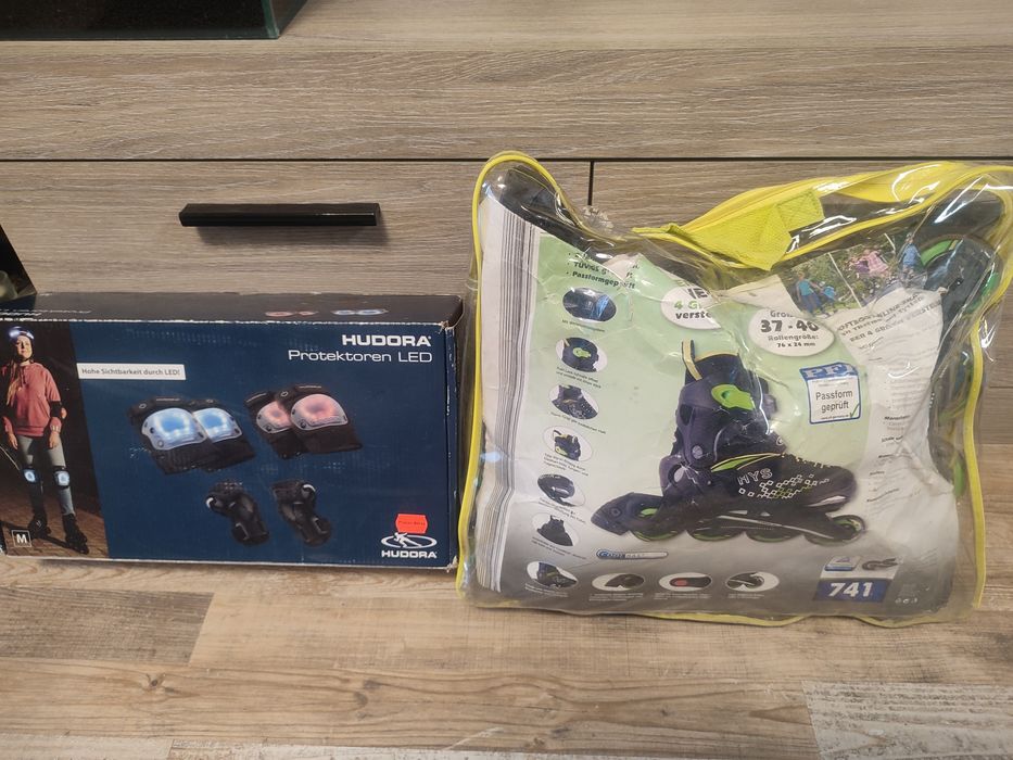 Детски ролери и протектори с лед осветление