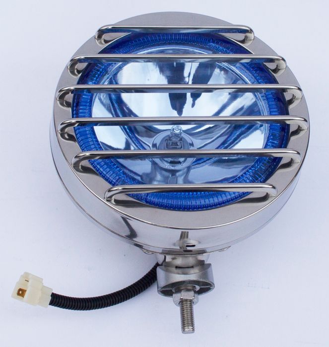 Proiector Camion 24V H3-70W Halogen cu ring LED Albastru