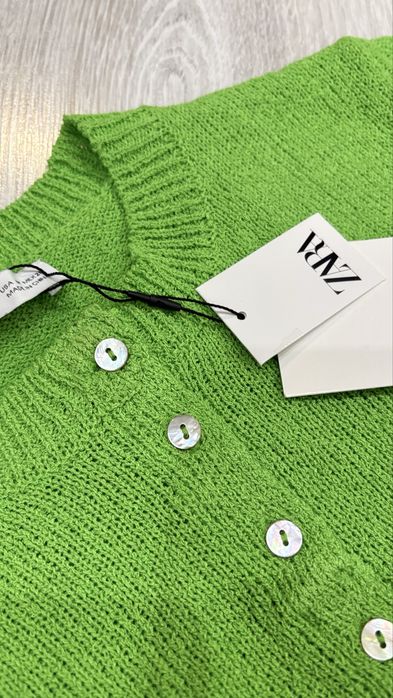 Свежа зелена жилетка Zara