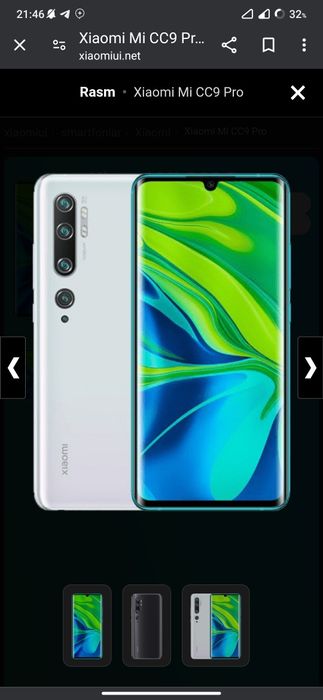 Xiaomi note 10 sotiladi