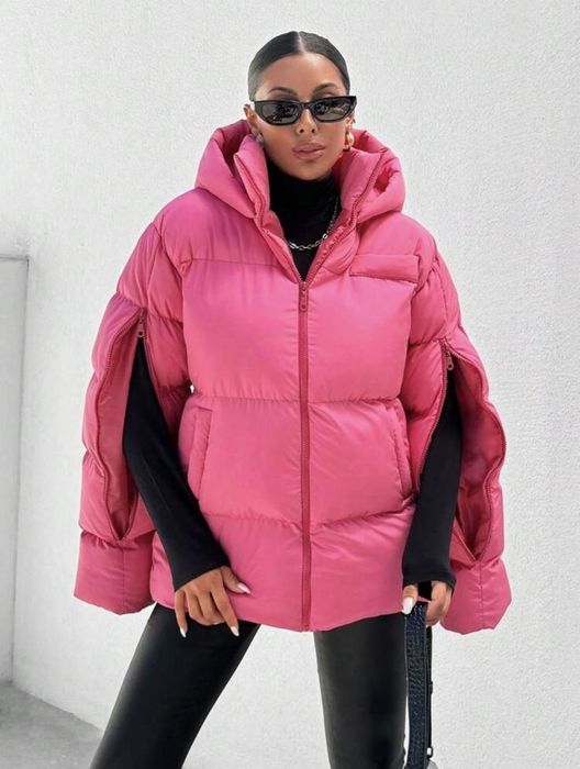 Jachetă Geaca de iarnă modernă Roz XL