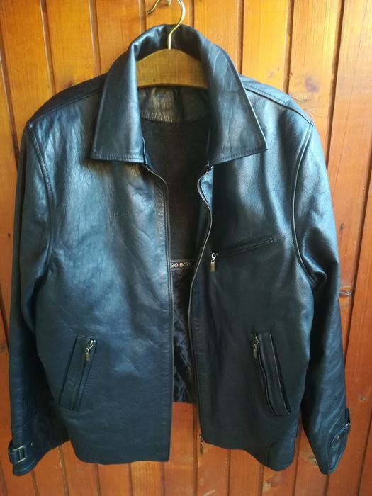 Geaca piele bărbați Hugo Boss Xl