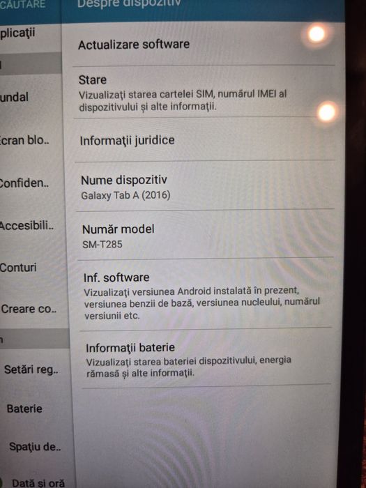 Vând tableta Samsung!