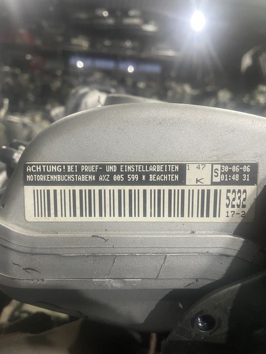 Двигатель AXZ на Volkswagen passat б6