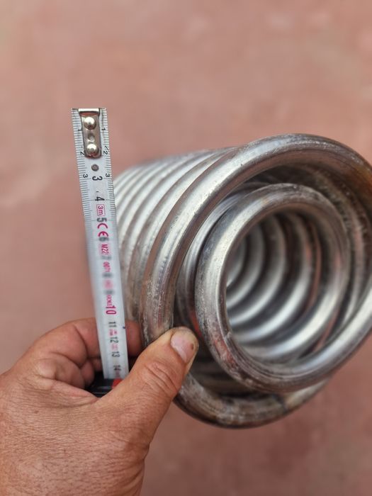 Serpentina dublă inox dimensiunile se văd in poze