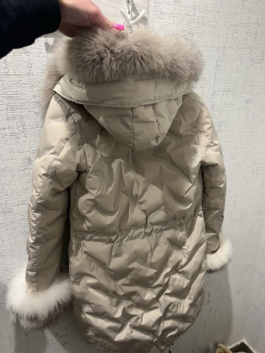 Geaca cu blana si gluga detasabila