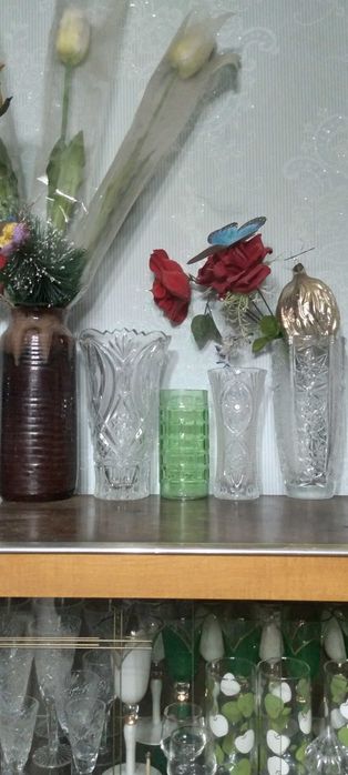 Ваза доя цветов с рисунком