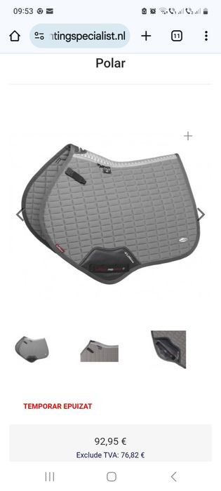 Pătură șa echitatie LeMieux L,.noi