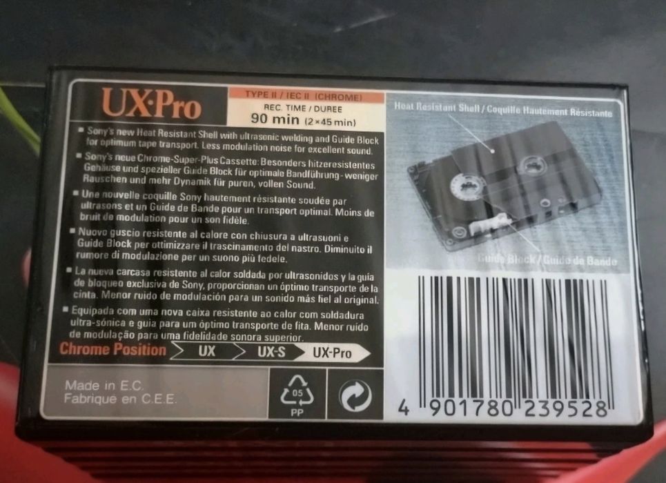 Casete audio crom SONY UX-PRO 90 Superchrome Plus