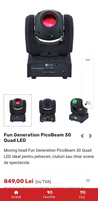 Led Moving head 2 buc