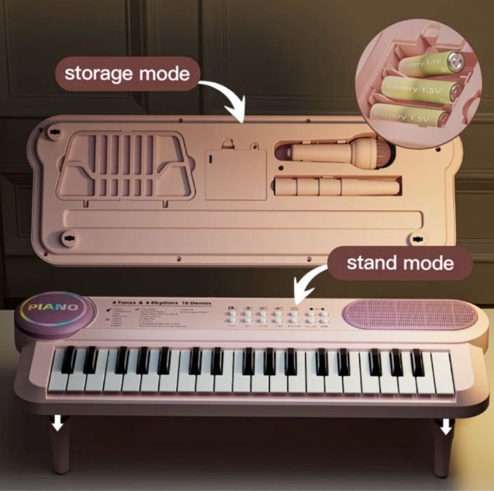 Пианино, музыкальный инструмент для детей