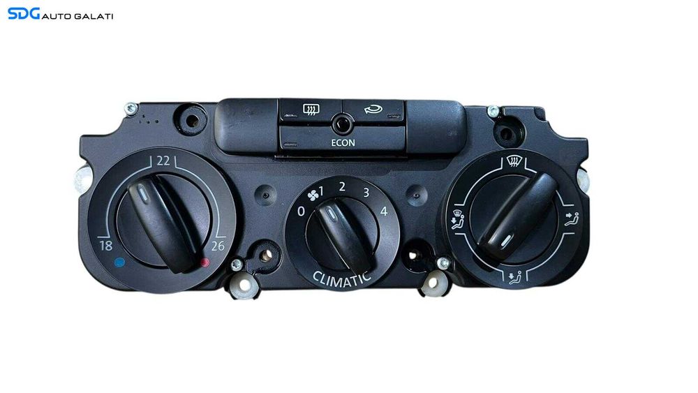 Panou Modul Unitate Comanda AC Aer Conditionat Clima Climatic Volkswagen Golf 5 Plus 2004 - 2008 Cod 1K0820047DP 5HB008719 [LC0582]