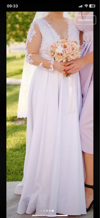 Rochie de mireasa tafta