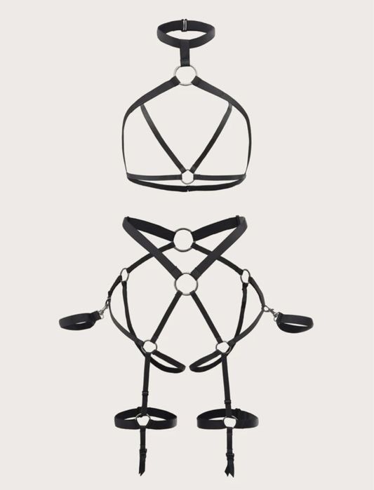 Set lenjerie sexy bondage harness