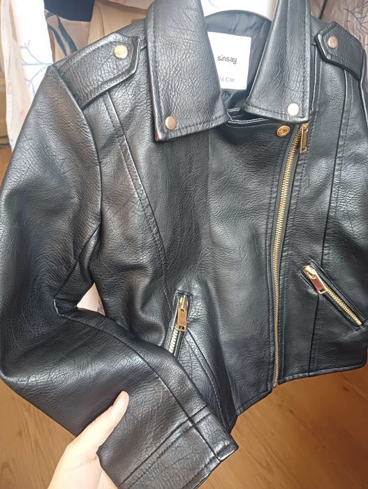 Кожаная куртка детская