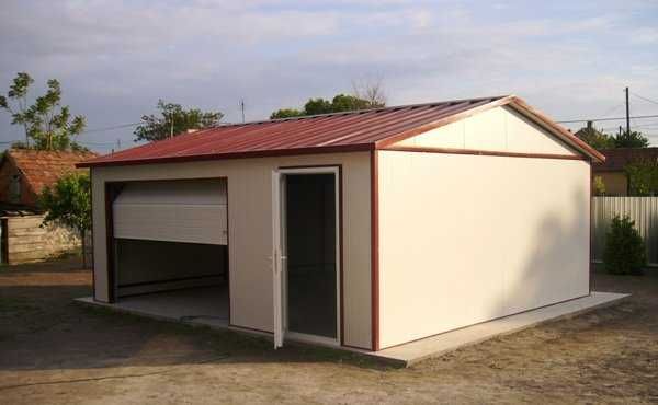 Casa Modulara, Garaje Auto, Containere din panou sandwich termoizolant